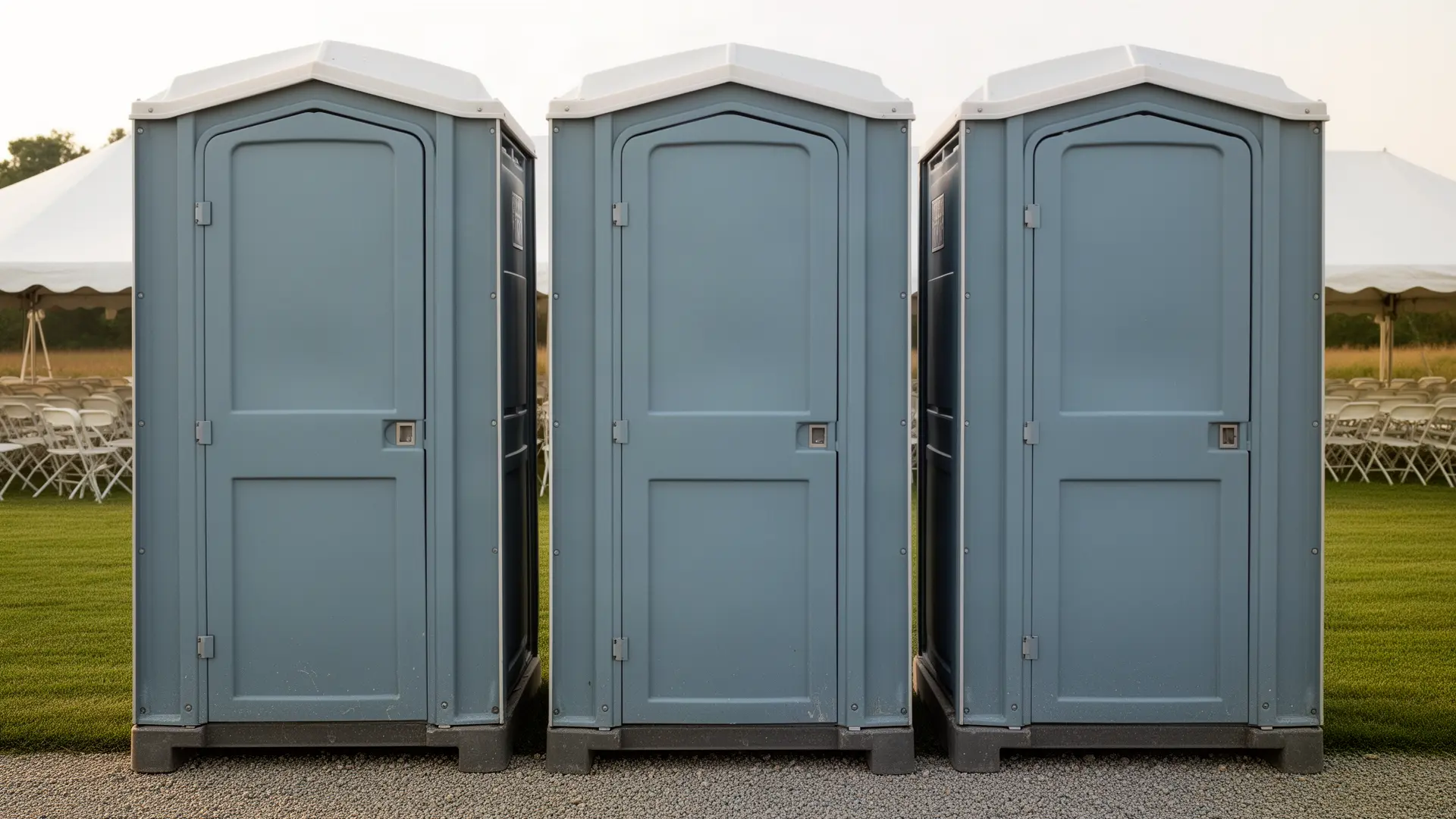 Clean porta potty unit from Three Sons Porta Potties in Ardmore, PA